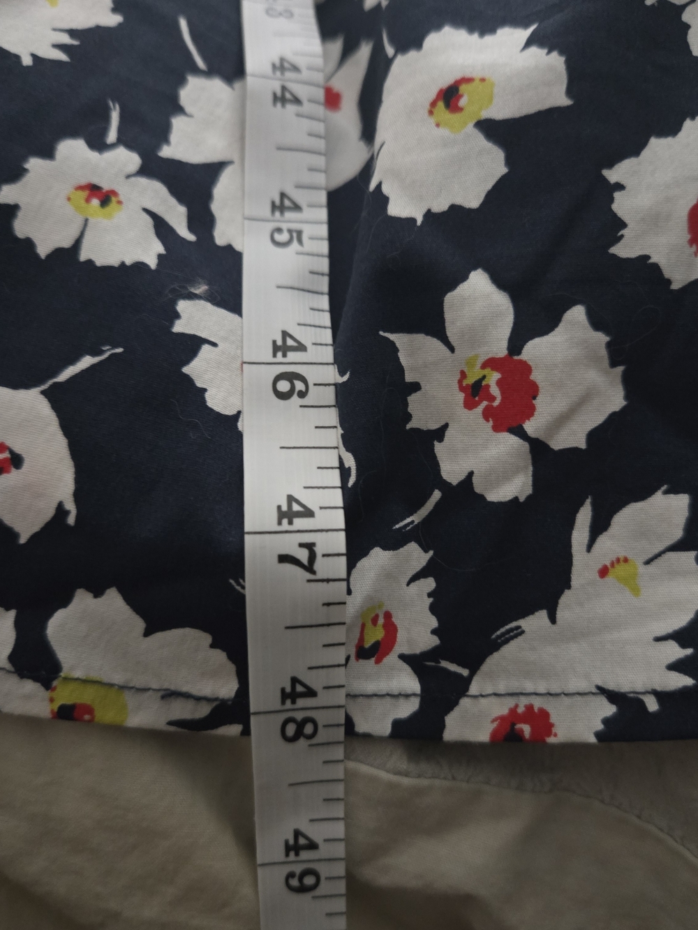 Navy Floral Fit & Flare Dress XXL - Picture 5 of 6